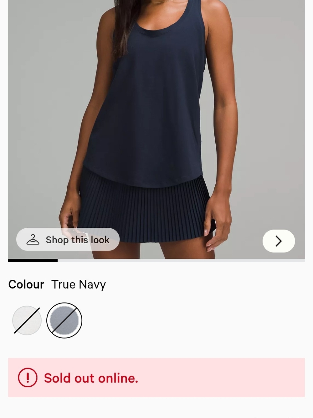 lululemon athletica True Navy Love Tank Top
